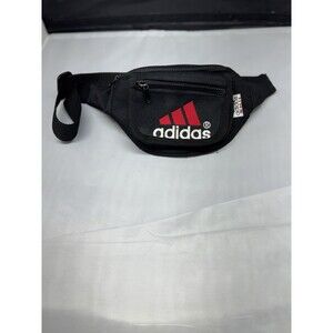 Vintage Adidas Fanny Pack Waist Bag Nylon Black Adult Unisex OS